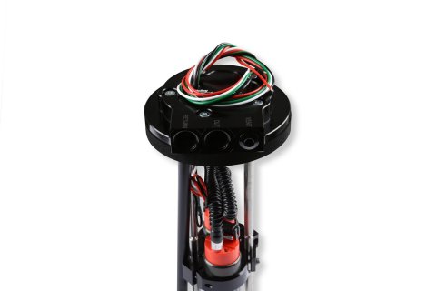 Holley Sniper In-Tank Retrofit Fuel Pump Modules 19-355 Pumps, Sniper, Twin Pump, In-Tank, 13.5 Volt, 180 gph, Manifold Ends, -8 AN O-ring, Female Thread, 7 in. Deep Tank Minimum, E85 Compatible, Each thumbnail 1
