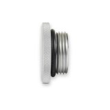 Holley Sniper Engine Oil Fill Caps 891016 Caps, Screw-In, Round Shape, Silver, Aluminum, for Valve Covers, Each thumbnail 4