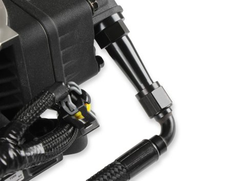 Holley Sniper EFI Stealth Fuel Crossover Kits 534-236 Lines, EFI, Crossover, -6 AN Hose, Black, Braided Nylon, Aluminum Fittings, Black, Male Thread, for 4150, Throttle Body, Kit thumbnail 1