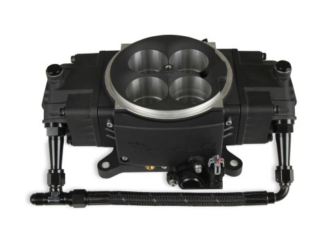 Holley Sniper EFI Stealth Fuel Crossover Kits 534-236 Lines, EFI, Crossover, -6 AN Hose, Black, Braided Nylon, Aluminum Fittings, Black, Male Thread, for 4150, Throttle Body, Kit thumbnail 5