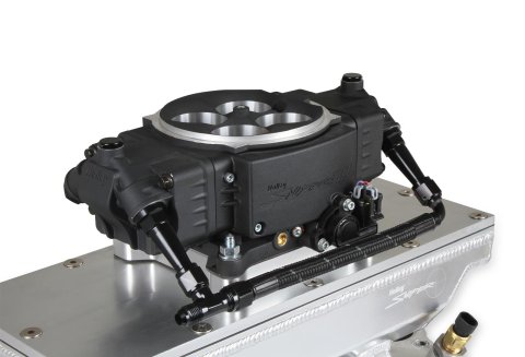 Holley Sniper EFI Stealth Fuel Crossover Kits 534-236 Lines, EFI, Crossover, -6 AN Hose, Black, Braided Nylon, Aluminum Fittings, Black, Male Thread, for 4150, Throttle Body, Kit thumbnail 6