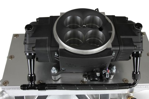 Holley Sniper EFI Stealth Fuel Crossover Kits 534-236 Lines, EFI, Crossover, -6 AN Hose, Black, Braided Nylon, Aluminum Fittings, Black, Male Thread, for 4150, Throttle Body, Kit thumbnail 8