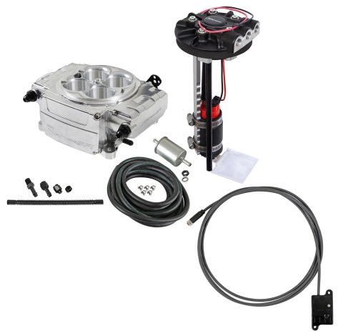 Holley Sniper 2 EFI 650 HP Returnless Fuel Injection Systems 550-510-BXD System, 2, Self-Tuning, Throttle body, Polished, 4150 Flange, hp Max, 800 CFM, Pump, Bluetooth, Kit thumbnail 1