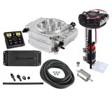Holley Sniper 2 EFI 650 HP Returnless Fuel Injection Systems with Power Distribution Module 550-510-3PD System, 2, Self-Tuning, Throttle body, Polished, 4150 Flange, hp Max, 800 CFM, Pump, PDM, 3.5 in. Display, Kit thumbnail 3