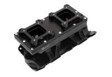 Holley Sniper Carbureted Fabricated Intake Manifolds 825124 Manifolds, Sniper, Carbureted, Dual, 4150 Flange, 1,800-7,000 RPM, 8.503 in. Tall, Welded Aluminum, Black, Chevy, 262-400ci, Each thumbnail 5