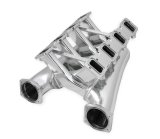 Holley Sniper Fabricated Dual Plenum Intake Manifolds 822241 Manifolds, EFI, Plenum, Rectangular Port, 102mm Throttle Body, 1,600-6,800 RPM, Welded Aluminum, Silver, Chevy, LS, 4.8-6.0L, Each thumbnail 1