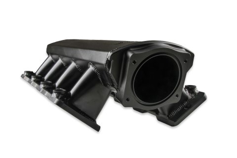 Holley Sniper EFI Fabricated Intakes 820102-1 Intake Manifolds, EFI, Fabricated, Cathedral Port, 92mm Throttle Body, 1,800-6,400 RPM, Aluminum, Black, Chevy, LS, 4.8-6.0L, Kit thumbnail 4
