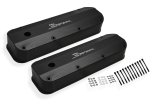 Holley Sniper Fabricated Aluminum Valve Covers 890007B Covers, EFI, Fabricated, Aluminum, 4.0 in. Tall, Baffled, Black Gloss, 1.25 in. Breather Holes, Hardware, Ford, 429-460ci, Pair thumbnail 5
