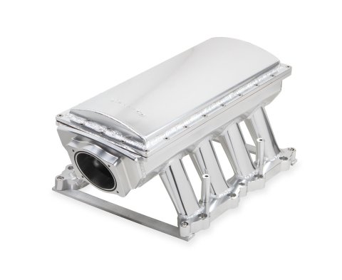 Holley Sniper EFI Fabricated Intakes 833151 Intake Manifolds, EFI, Hi-Ram, Multi-Port, 90mm Throttle Body, 2,100-8,200 RPM, Welded Aluminum, Silver, Ford, 5.0L, Modular, Kit