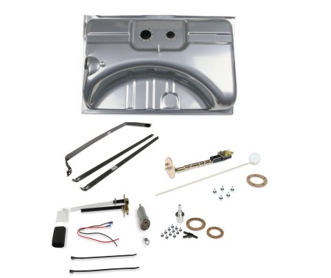 Holley Sniper EFI Conversion Fuel Tanks for 1967-1969 BARRACUDA, 1967-1970 DART - 19-434 Tanks, Sniper, 16 Gallon, Steel, Silver, Pump, 13.5V, 106 gph, 1/4 in. Female Thread, Sending Unit, 73-10 ohm, Dodge, Plymouth, Kit thumbnail 1
