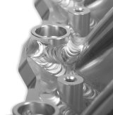 Holley Sniper EFI Fabricated Intakes 820111-1 Intake Manifolds, EFI, Fabricated, Cathedral Port, 102mm Throttle Body, 1,800-6,400 RPM, Aluminum, Silver, Chevy, LS, 4.8-6.0L, Each thumbnail 6