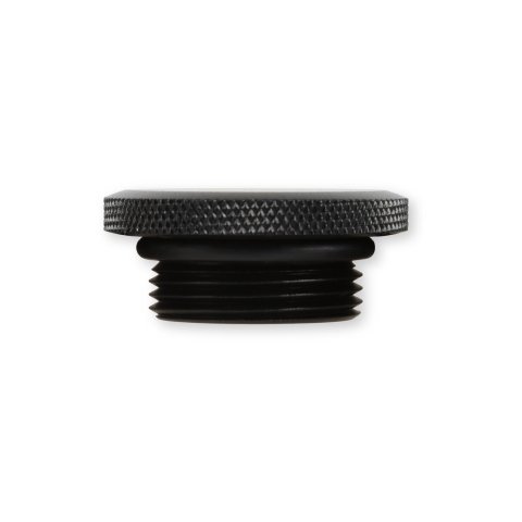 Holley Sniper Engine Oil Fill Caps 891016B Caps, Screw-In, Round Shape, Black, Aluminum, for Valve Covers, Each thumbnail 6