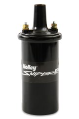 Holley Sniper EFI Canister Style Ignition Coils 556-153 Coils, EFI, Hyperspark, Remote Mount, Epoxy, Female/Socket Attachment, Black, 45,000 V, Round, 2.125 in. OD, 6.00 in. Tall, Each thumbnail 5