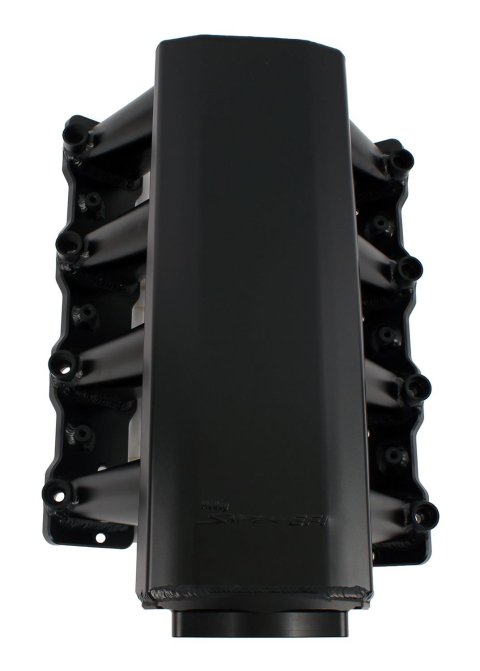 Holley Sniper EFI Fabricated Intakes 822032-1 Intake Manifolds, EFI, Hi-Ram, Rectangular Port, 92mm Throttle Body, 2,200-6,800 RPM, Welded Aluminum, Black, Chevy, LS Base, 6.2L, Each thumbnail 5