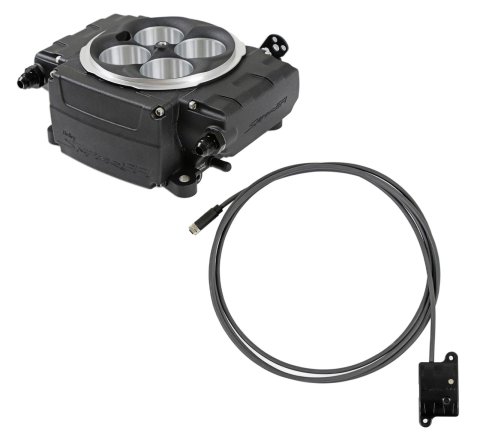 Holley Sniper 2 EFI 650 HP Base Fuel Injection Systems 550-511-BXX System, 2, Self-Tuning, Throttle body, Black, 4150 Flange, hp Max, 800 CFM, No Pump, Bluetooth, Kit thumbnail 1