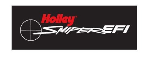 Holley Sniper EFI Decals 36-427 Decals, EFI, Vinyl, 3.563 in. Long, 1.250 in. Tall, Black Background, Red and White Letters, Adhesive, Each thumbnail 2