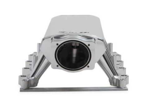 Holley Sniper EFI Fabricated Intakes 839031 Intake Manifolds, EFI, Hi-Ram, Stock Port, 90mm Throttle Body, 2,200-6,800 RPM, Aluminum, Silver, Ford, 5.0L, Modular, Each thumbnail 5