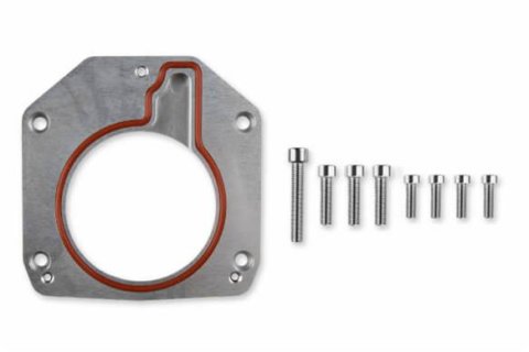 Holley Sniper EFI Throttle Body Adapter Plates 860026 Adapter, EFI, Billet Aluminum, 75mm Bore, Black Anodized, 3-bolt to 4-bolt Adapter, Chevy, 4.8L, 5.3L, 6.0L, Each thumbnail 2