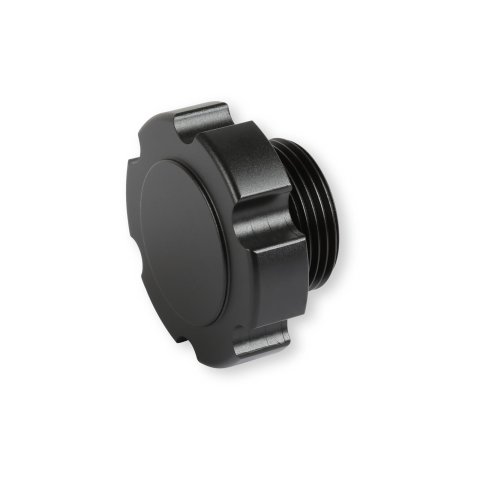 Holley Sniper Engine Oil Fill Caps 891015B Caps, Screw-In, Octagon Shape, Black, Aluminum, for Valve Covers, Each thumbnail 2