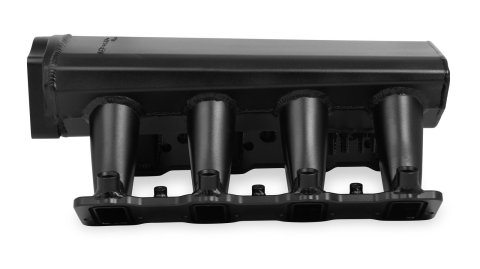 Holley Sniper EFI Fabricated Intakes 822042-1 Intake Manifolds, EFI, Hi-Ram, Rectangular Port, 102mm Throttle Body, 2,200-6,800 RPM, Welded Aluminum, Black, Chevy, LS, 6.0L, 6.2L, Each thumbnail 4