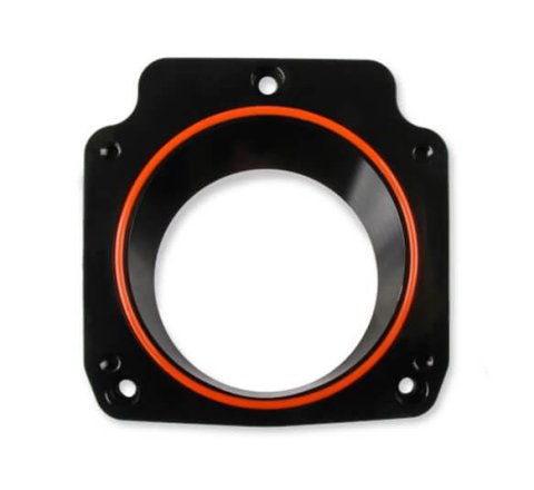 Holley Sniper EFI Throttle Body Adapter Plates 860020 Adapter, EFI, Billet Aluminum, 92mm Bore, Black Anodized, for 78mm Factory Intake, Chevy, 4.8L, 5.3L, 6.0L, Each