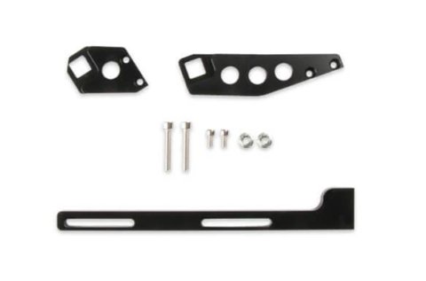 Holley Sniper EFI Cable Bracket Kits 870019 Brackets, EFI, Throttle Mount, Intake Manifold, Aluminum, Black, for EFI, Fabricated, with Hardware, Chevy, LS, 6.2L, Kit thumbnail 2