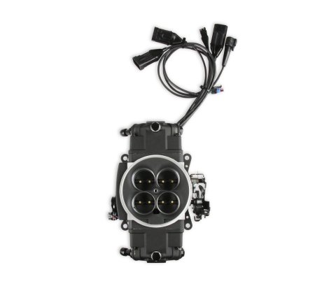 Holley Super Sniper EFI Stealth 4150 Fuel Injection Systems 550-877 Systems, EFI, 4150, 1250 HP Max, Throttle Body, Black, Flange, Injectors, Wiring Harness, Tuner, Kit thumbnail 2
