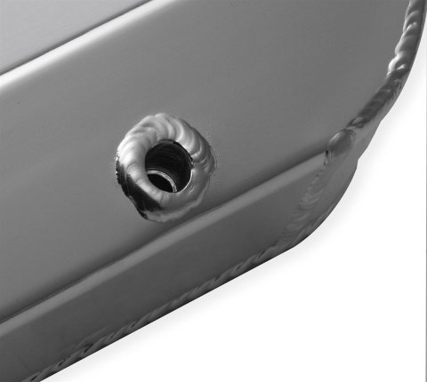 Holley Sniper Fabricated Aluminum Valve Covers 890013 Covers, EFI, Fabricated, Aluminum, 3.25 in. Tall, Black, 1.25 in. Breather Hole, Hardware, Ford, 260-351ci, Windsor, Pair thumbnail 1