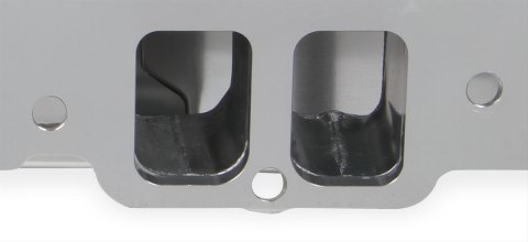 Holley Sniper Carbureted Fabricated Intake Manifolds 835011 Manifolds, Sniper, Carbureted, Single, 4150 Flange, Rectangular Port, 1,800-7,000 RPM, Welded Aluminum, Silver, Chevy, 396-454ci, Each thumbnail 4