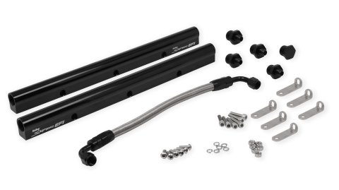 Holley Sniper EFI Fabricated Intakes 820032-1 Intake Manifolds, EFI, Fabricated, Cathedral Port, 92mm Throttle Body, 2,200-6,800 RPM, Aluminum, Black, Chevy, LS, 4.8-6.0L, Kit thumbnail 5