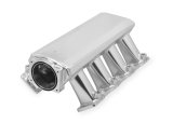 Holley Sniper EFI Fabricated Intakes 822031-1 Intake Manifolds, EFI, Hi-Ram, Rectangular Port, 92mm Throttle Body, 2,200-6,800 RPM, Welded Aluminum, Silver, Chevy, LS, 6.0L, 6.2L, Kit thumbnail 2