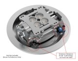 Holley Sniper Air Cleaner Bases 120-510 Bottoms, Bases, Dropped Base, 1.00 in. Drop, Steel, Chrome, 14 in. Diameter, EFI, Each thumbnail 1