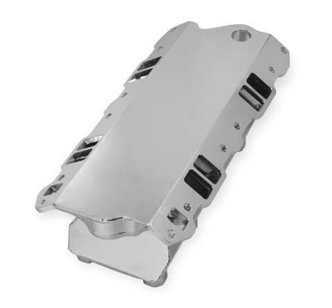 Holley Sniper Carbureted Fabricated Intake Manifolds 825071 Manifolds, Sniper, Carbureted, Dual, 4150 Flange, 1,800-7,000 RPM, 6.771 in. Tall, Welded Aluminum, Silver, Chevy, 262-400ci, Each thumbnail 3