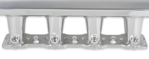 Holley Sniper EFI Fabricated Intakes 822101-1 Intake Manifolds, EFI, Hi-Ram, Rectangular Port, 92mm Throttle Body, 1,800-6,400 RPM, Welded Aluminum, Silver, Chevy, LS, 6.0L, 6.2L, Each thumbnail 7