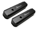 Holley Sniper Fabricated Aluminum Valve Covers 890003B Covers, EFI, Fabricated, Aluminum, Short, Baffled, Black, 1.25 in. Breather Holes, Hardware, Chrysler, Dodge, Plymouth, 273-360ci, Pair thumbnail 2