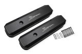 Holley Sniper Fabricated Aluminum Valve Covers 890003B Covers, EFI, Fabricated, Aluminum, Short, Baffled, Black, 1.25 in. Breather Holes, Hardware, Chrysler, Dodge, Plymouth, 273-360ci, Pair thumbnail 5