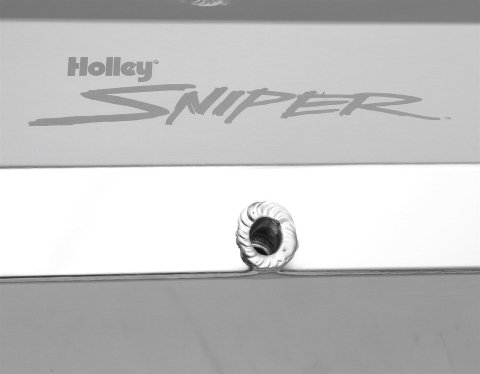 Holley Sniper Fabricated Aluminum Valve Covers 890012 Covers, EFI, Fabricated, Aluminum, Tall, Baffled, 1/4 in. Mount Rail, Silver, 1.25 in. Breather Hole, Hdw, Ford, 260-351ci, Windsor, Pair thumbnail 3