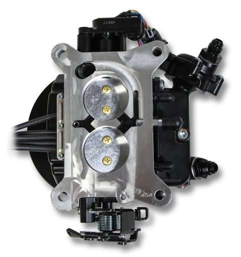 Holley Sniper EFI 2300 Two-Barrel Fuel Injection Systems 550-850K Systems, EFI, 2300, Throttle Body, Black, Flange, Injectors, Pump, Pressure Regulator, Harness, Tuner, Kit thumbnail 3