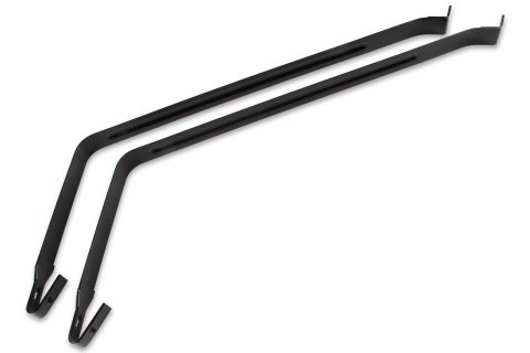 Holley Sniper Fuel Tank Straps for 1962-1968 CHEVY II - 19-567 Straps, Sniper, Stock Replacement, Mounting Straps, Steel, Galvanized, Silver, Chevy, Chevy II, Pair