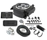 Holley Sniper 2 EFI 650 HP Inline Pump Fuel Injection Systems with Power Distribution Module 550-511-5PK System, 2, Self-Tuning, Throttle body, Black, 4150 Flange, hp Max, 800 CFM, Pump, PDM, 5 in. Display, Kit thumbnail 8