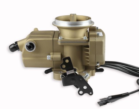 Holley Sniper EFI 2GC Large Bore Fuel Injection Systems 550-857 Systems, EFI, 2GC, Throttle Body, Gold, Bore, Flange, Injectors, Pressure Regulator, Harness, Tuner, Kit thumbnail 2