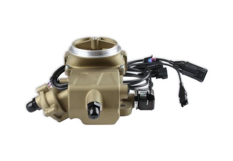 Holley Sniper EFI 2GC Large Bore Fuel Injection Systems 550-857 Systems, EFI, 2GC, Throttle Body, Gold, Bore, Flange, Injectors, Pressure Regulator, Harness, Tuner, Kit thumbnail 5