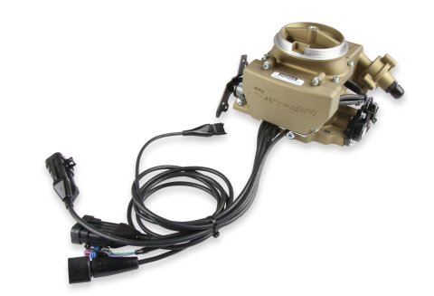 Holley Sniper EFI 2GC Large Bore Fuel Injection Systems 550-857 Systems, EFI, 2GC, Throttle Body, Gold, Bore, Flange, Injectors, Pressure Regulator, Harness, Tuner, Kit thumbnail 8