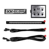 XK Glow Emergency Strobe Lights XK052002-8B 8pc 12in Tube Light w/ Traffic Modes Ultra Bright LEDs Multiple modes+ Solid On, Blue thumbnail 1