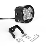 XK Glow C3 Cube Lights XK065003-D Round XKchrome 20w LED Light with RGB Accent Light - Driving Beam w/Fog Light Bracket thumbnail 3