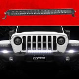 XK Glow Razor 10,000 Lumens 10 Inch LED Light Bar XK064020-D 20in Auxiliary High Beam Driving No Wire & Switch thumbnail 1