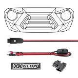 XK Glow XKchrome LED Grills for 2007-2017 WRANGLER, 2018 WRANGLER JK - XK-GRILL-JK1 XKCHROME Grill Kit Wrangler thumbnail 1