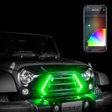 XK Glow XKchrome LED Grills for 2007-2017 WRANGLER, 2018 WRANGLER JK - XK-GRILL-JK1 XKCHROME Grill Kit Wrangler thumbnail 4