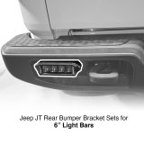 XK Glow Jeep Light Bar Mounting Brackets XK-BRC-JT-RB JT Rear Bumper 6" Bracket Kit thumbnail 2