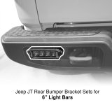 XK Glow Jeep Light Bar Mounting Brackets XK-BRC-JT-RB JT Rear Bumper 6" Bracket Kit thumbnail 4